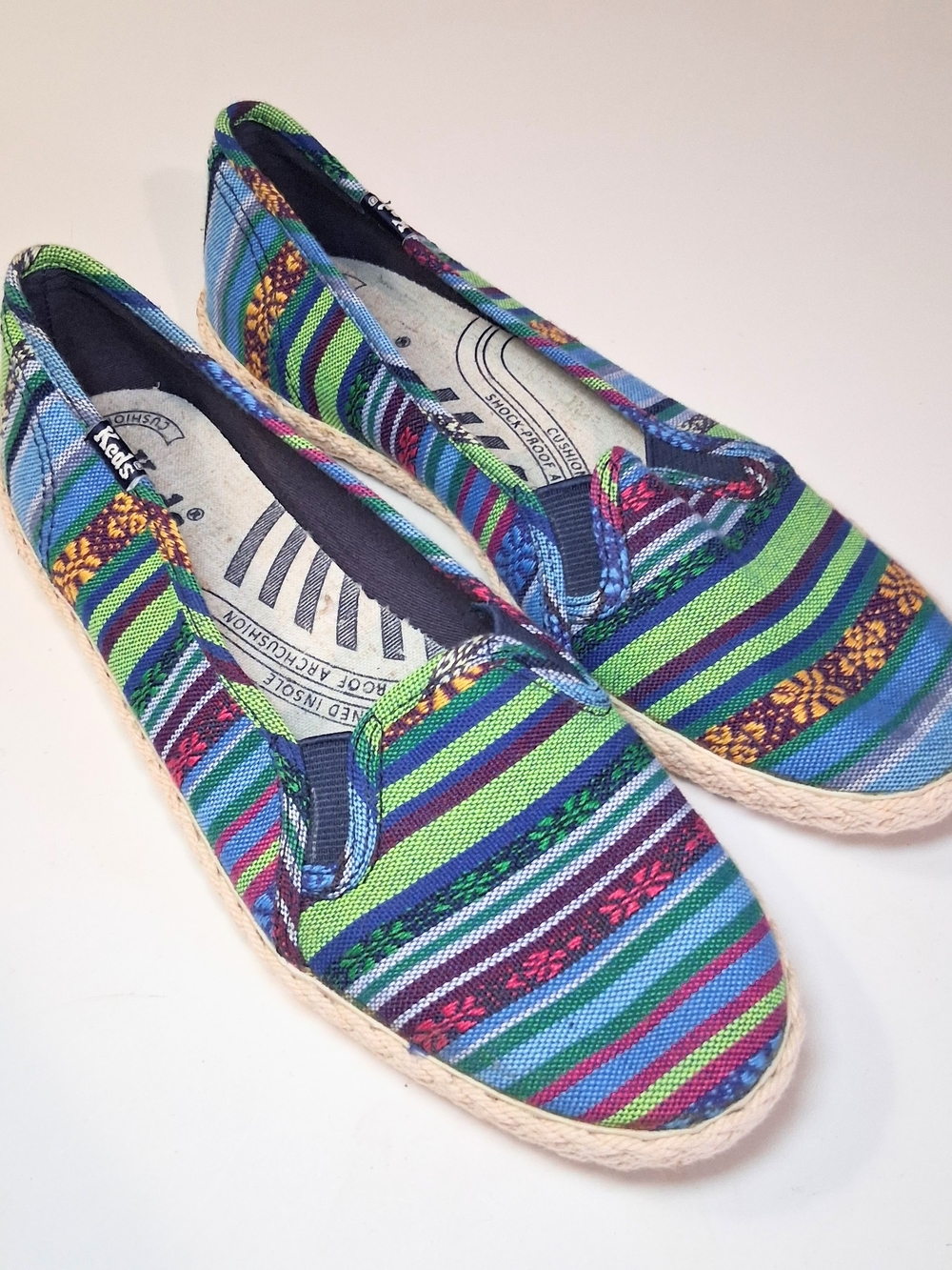 Keds Women's Slip-On Espadrilles in Multicolor Stripe Size 6.5